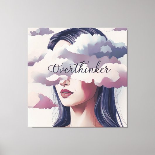 過剰思考者 キャンバスプリント (正面)