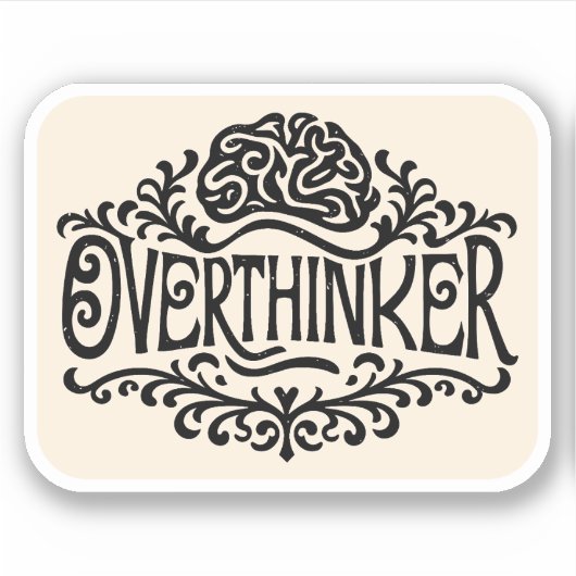 過剰思考者 シール (正面)