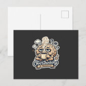 過剰思考進行中Tシャツ | 共感できるデザイン シーズンポストカード (正面/裏面)