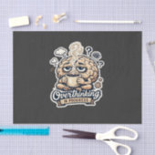 過剰思考進行中Tシャツ | 共感できる 薄葉紙 (クラフト)