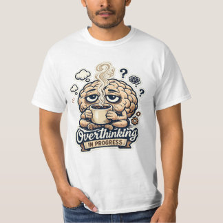 過剰思考進行中Tシャツ | 共感できる Tシャツ