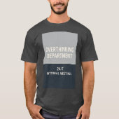 過剰思考部　面白いTシャツ Tシャツ (正面)