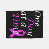 過剰摂取を1日で終わらせる中毒認識度 フリースブランケット (正面(横))