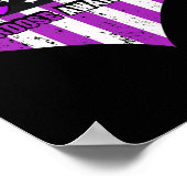 過剰摂取認識度パープルリボン薬物中毒 ポスター (角)