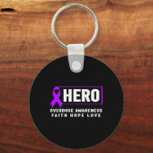 過剰摂取認識度ヒーローフェイスホープ愛 キーホルダー (正面)