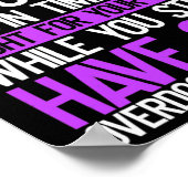 過剰摂取認識度ファイターパープルリボン薬Abus ポスター (角)