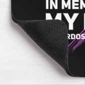 過剰摂取認識度メモリのマムパープルリボン マウスパッド (コーナー)