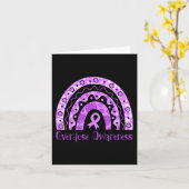 過剰摂取認識度レインボーパープルリ男性へボンW カード (黄色い花)