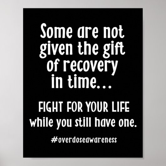 過剰摂取認識度中毒回復T ポスター (正面)