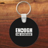 過剰摂取認識度月十分な終了過剰摂取 キーホルダー (裏面)