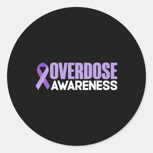 過剰摂取認識度月2022過剰摂取デイリボン ラウンドシール (正面)