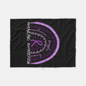 過剰摂取認識度 フリースブランケット (正面(横))