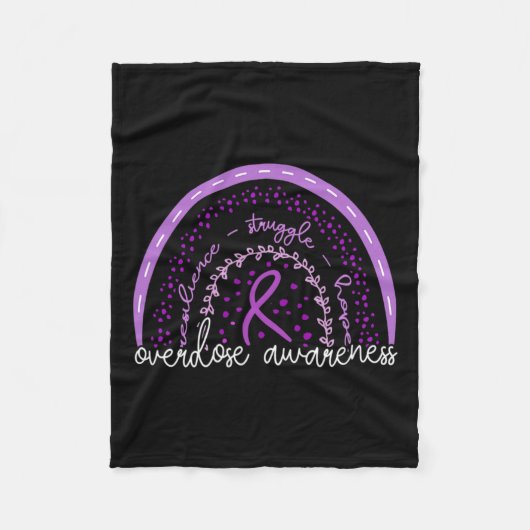 過剰摂取認識度 フリースブランケット (正面)