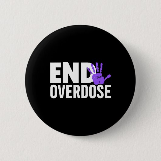 過剰摂取認識度 – 過剰摂取の終了認識度 缶バッジ (正面)