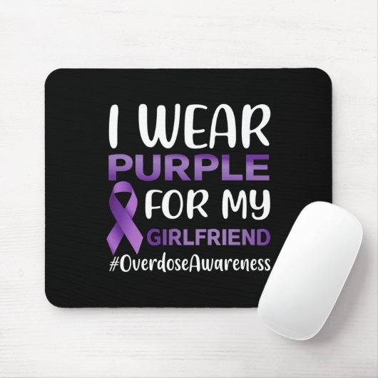 過剰摂取認識度I衣服パープル私のガールフレンド マウスパッド (マウス)