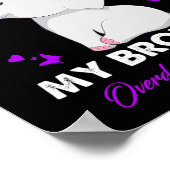 過剰摂取認識度I衣服パープルfor My Brother ポスター (角)