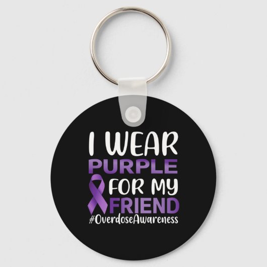過剰摂取認識度I衣服パープルfor My Friend キーホルダー (正面)