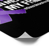 過剰摂取認識度I衣服パープルfor My Friend 1 ポスター (角)