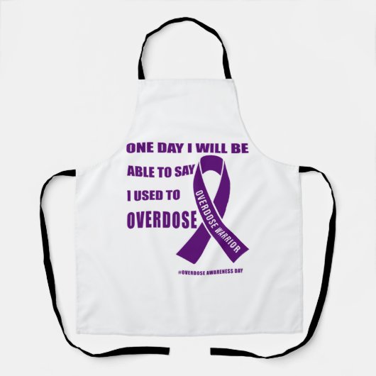 過剰服用量のやる気を起こさせる戦士の引用文 エプロン (正面)