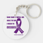 過剰服用量のやる気を起こさせる戦士の引用文 キーホルダー (裏面)