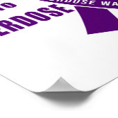 過剰服用量のやる気を起こさせる戦士の引用文 ポスター (角)