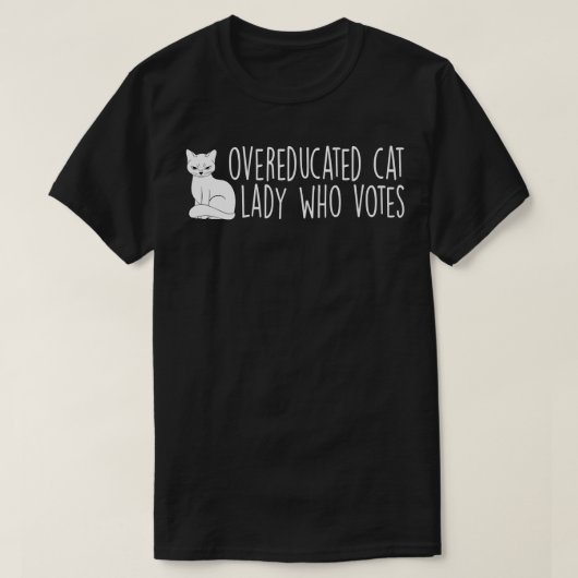 過剰還元猫婦人シャツカマおもしろいラ引用文 Tシャツ (デザイン正面)
