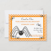 過剰3x5ハローウィンパーティの招待の除行 招待状 (正面)