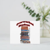 過労の学生 ポストカード (スタンド正面)