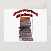 過労の学生 ポストカード (正面)