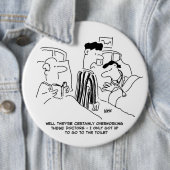 過労の若手医師 缶バッジ (インサイチュ)