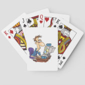 過労会社員おもしろい疲労従業員 トランプ (裏面)