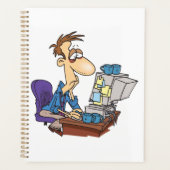 過労会社員おもしろい疲労従業員 プランナー手帳 (正面)