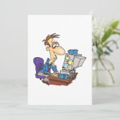 過労会社員おもしろい疲労従業員 招待状 (スタンド正面)