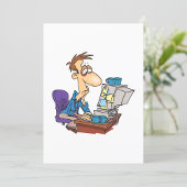 過労会社員おもしろい疲労従業員 招待状