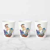 過労会社員おもしろい疲労従業員 紙コップ