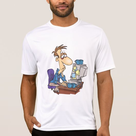 過労会社員おもしろい疲労従業員 Tシャツ