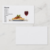 過去およびワインの名刺 名刺 (正面/裏面)