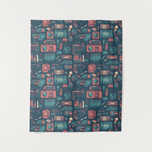 過去からのブラスト： 80の技術 タペストリー (正面)