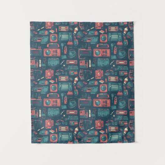 過去からのブラスト： 80の技術 タペストリー (正面)