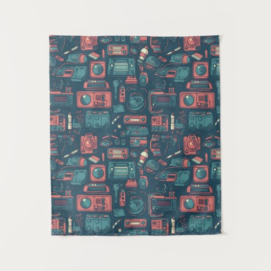 過去からのブラスト： 80の技術 タペストリー (正面)