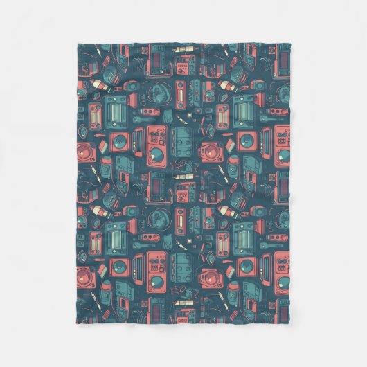 過去からのブラスト: 80の技術 フリースブランケット (正面)