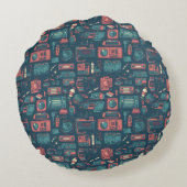 過去からのブラスト： 80の技術 ラウンドクッション (裏面)