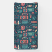 過去からのブラスト： 80の技術 横断幕 (縦)