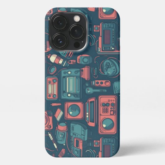 過去からのブラスト： 80の技術 iPhoneケース (裏面)