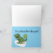 🦖💨 「過去から爆破」あいさつ サンキューカード (内部)