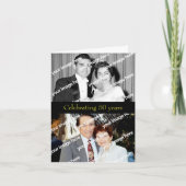 過去と現在のゴールデンアニバーサリー招待状 招待状 (正面)