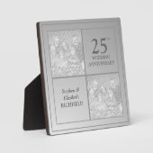 過去と現在のフォトシルバーの記念日 フォトプラーク (正面)