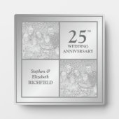 過去と現在のフォトシルバーの記念日（光沢） フォトプラーク (正面)