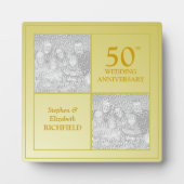 過去と現在の写真黄金記念日 フォトプラーク (正面)