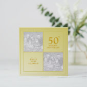 過去と現在の写真黄金記念日 招待状 (スタンド正面)